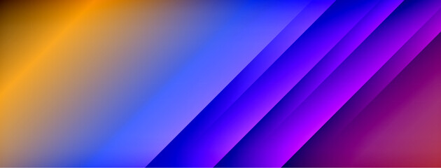 Colorful gradient with lines made of shadow and light. Creative background