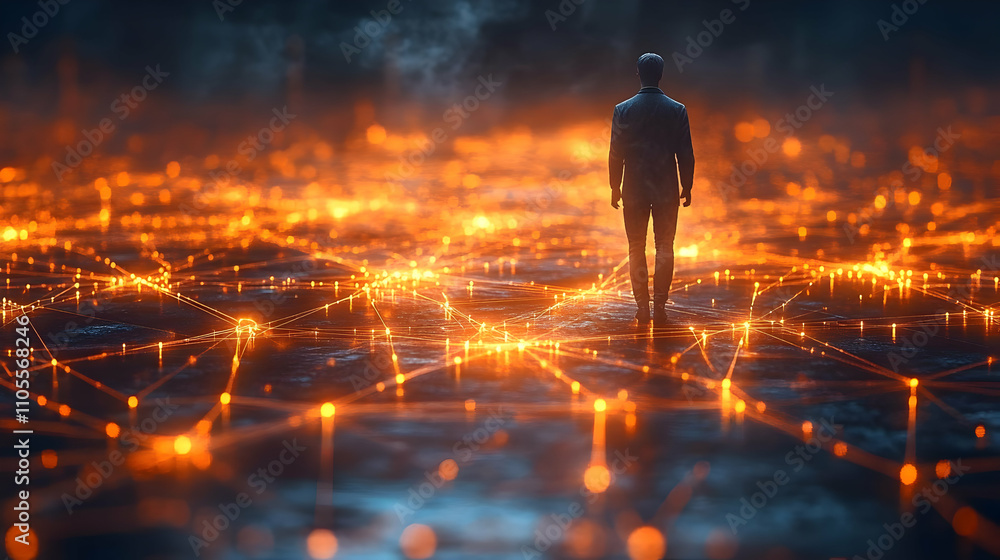 Poster navigating the digital network: a journey into the connected world