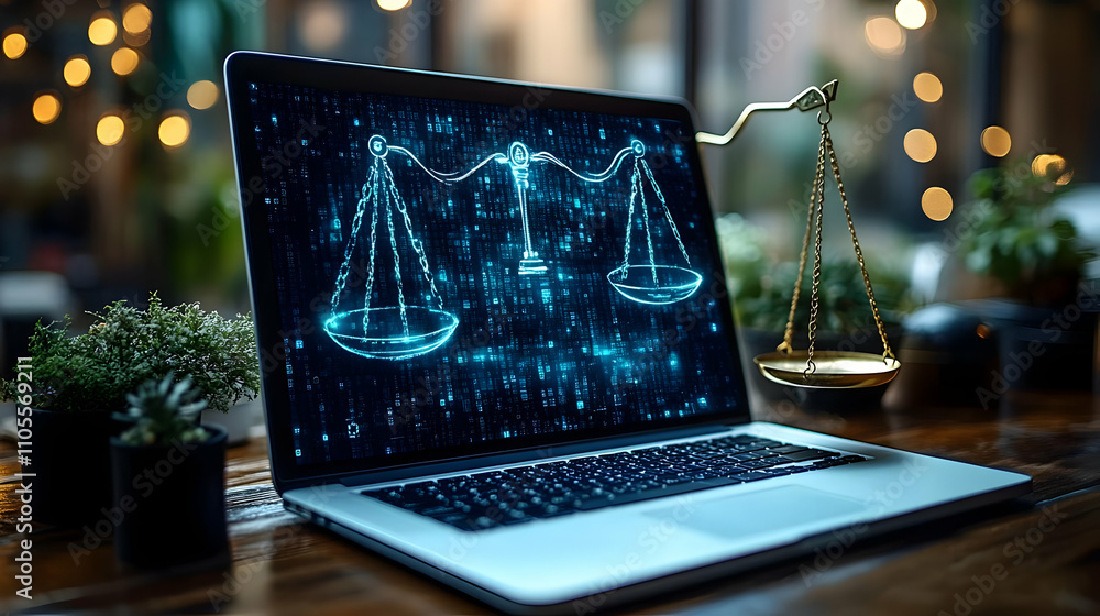 Poster digital scales: balancing justice in the algorithmic age