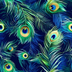 Stunning Peacock Feather Pattern Design