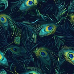 Peacock Feather Pattern Design