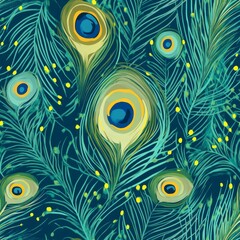Peacock Feather Pattern Design