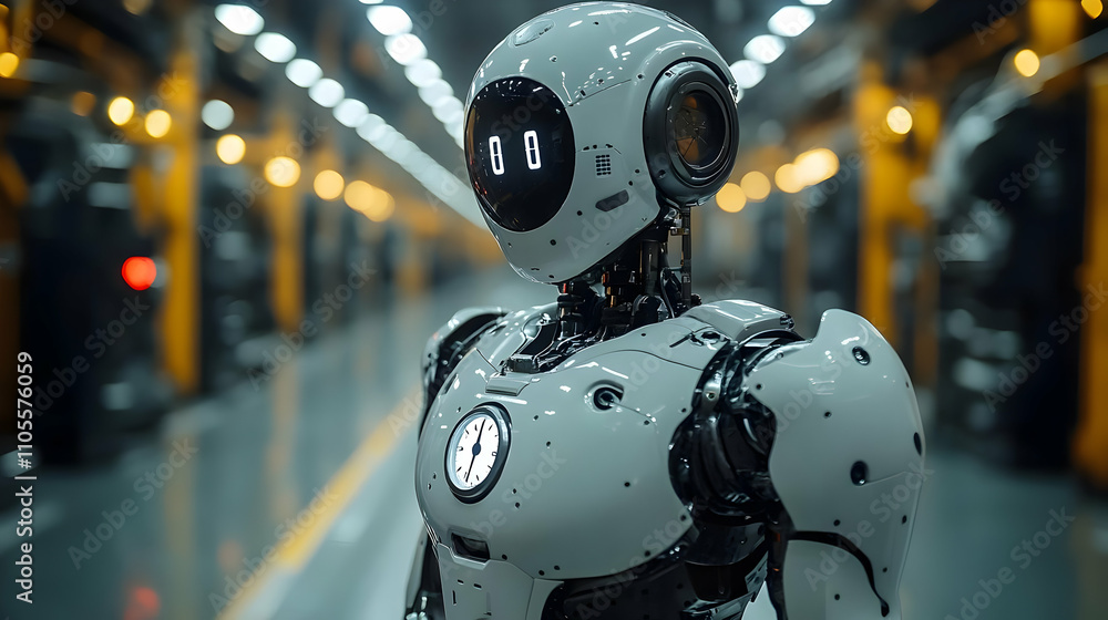 Poster advanced robot design: exploring futuristic mechanics and ai