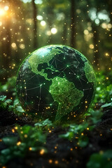 Glowing Earth Illustration: Green Planet Network