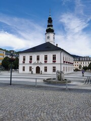 Naklejka premium Jesenik city hall in the Czech republic