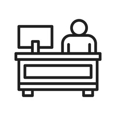 Cash Counter Icon vector image. Suitable for use on web apps, mobile apps, and print media.