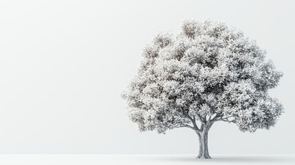 Elegant Artistic Tree on Minimal Background