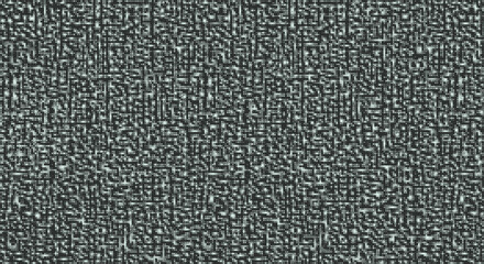 A vector illustration depicting a pixelated abstract composition, featuring a digital dot scape with a halftone pattern and dotted grid texture