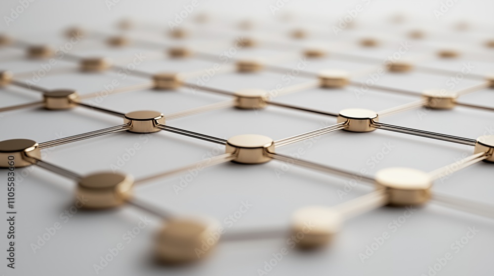 Poster abstract network connection background design