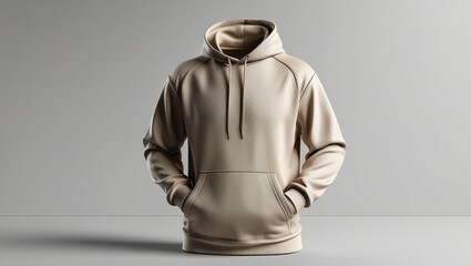 white sweatshirt, minimalist design, hanging on a hanger, soft lighting, neutral background, cozy texture, modern style, elegant simplicity
