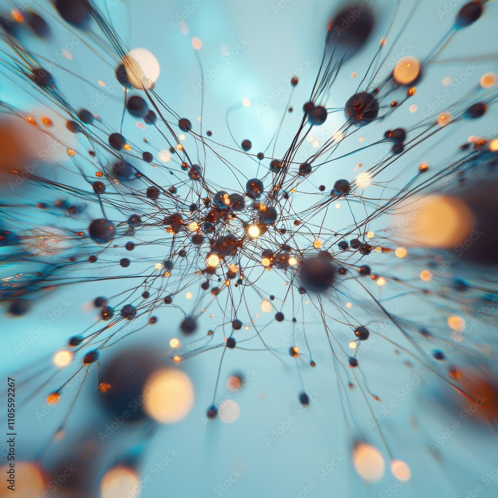 Poster visualizing cellular communication networks microscopic insights into scientific visualization in bi