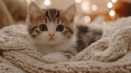 adorable playful kitten