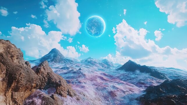 Exploring extraterrestrial terrain ecosystem visualizations scientific insights into potential habitats on distant planets