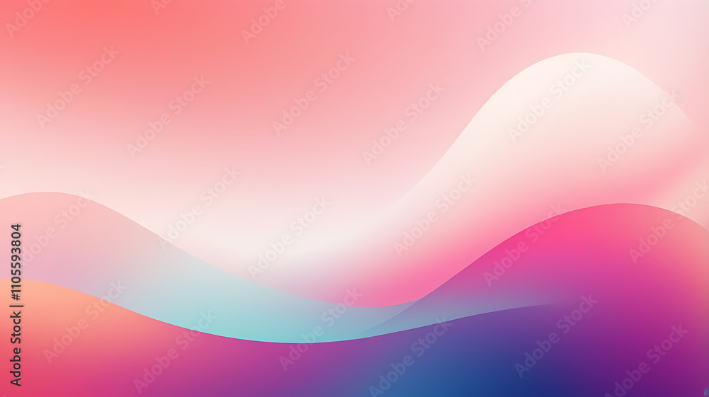 Aufkleber colorful gradient abstract background with soft pastel blending smooth transitions.