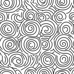 Obraz premium Elegant Black and White Abstract Pattern
