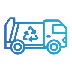 Naklejka premium garbage truck