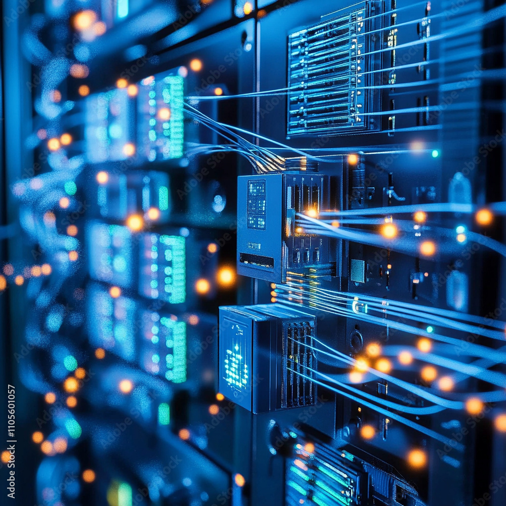 Poster ai generated data center insights technology infrastructure digital environment futuristic viewpoint