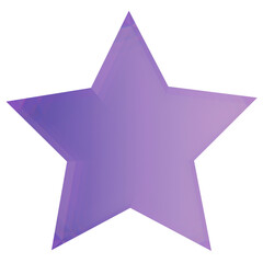purple star on a transparent background