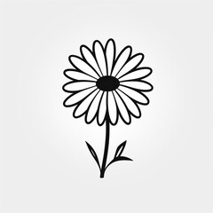 Minimal Botanical Sketch, Trendy Tiny Tattoo Design Floral Elements Vector
