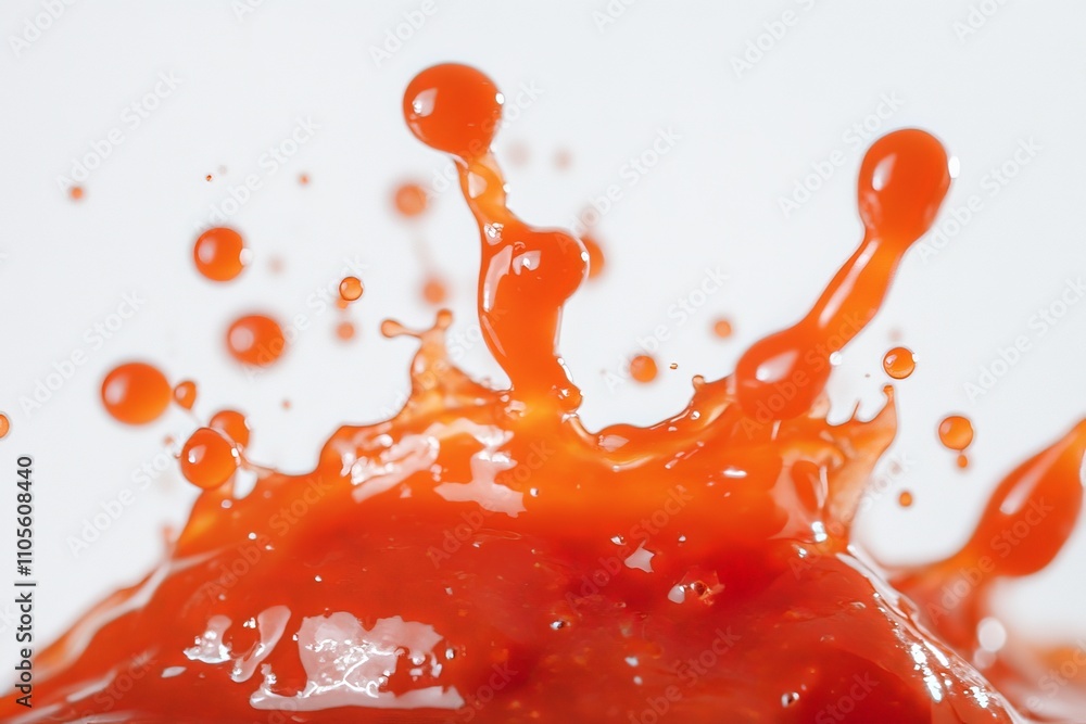 Poster this image features an explosive orange splash capturing dynamic fluid motion, embodying vibrant ene