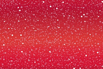 Red Christmas Background with Snowflakes