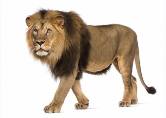 lion king isolated on white background