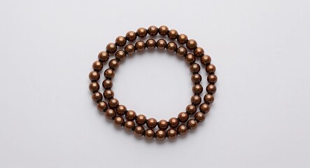 String of Beads on White background design