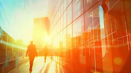 Obraz premium Business Collaboration Confirmed Amid City Hustle