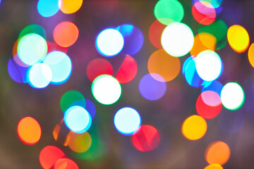 Vibrant Holiday Lights Bokeh
