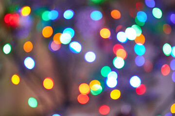 Vibrant Holiday Lights Bokeh