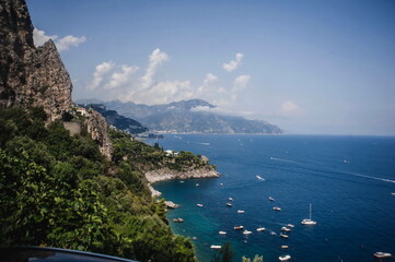 Obraz premium view of the town of Amalfi