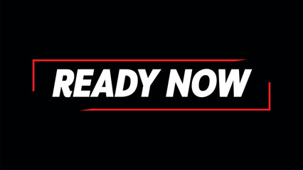 Ready now glitch effect with looped trendy