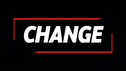 change text effect on green screen background.