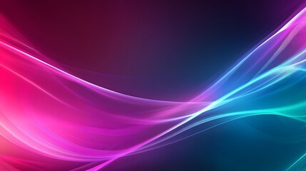 Fototapeta premium Abstract Pink and Blue Swirling Light Waves Design