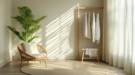 Minimalist Room Decor With Natural Light and Neutral Tones