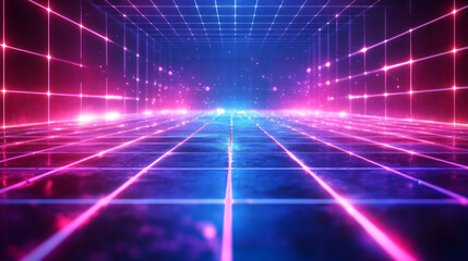 Fototapeta premium Technology grid concept background