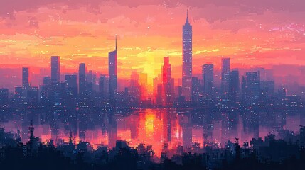 Fototapeta premium skyline modern city urban architecture Background