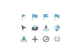 collection of png icons design templates logos icons vector illustrations