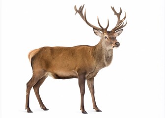 deer isolated on white background
