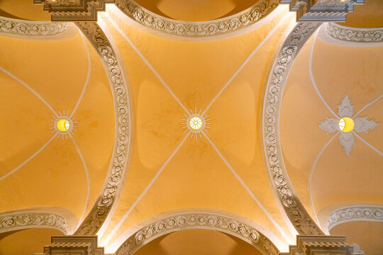 Ceiling of Basilica Cathedral of Arequipa, UNESCO World Heritage Site, Arequipa, Peru
