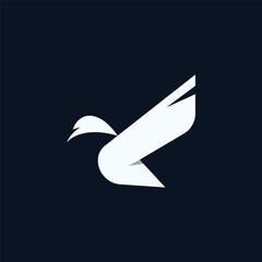 Abstract modern Swan logo design, swan logo template