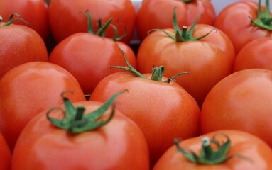 Fresh lemon in wood basket. Image
