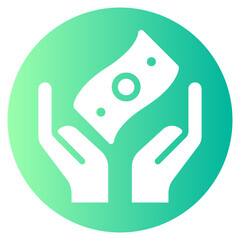 hands gradient icon