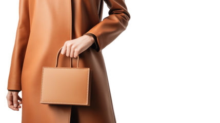 Premium Designer Handbag Showcase Transparent Background