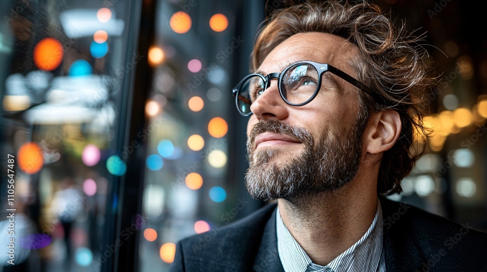 Aufkleber A programmer developing IoT solutions to advance technology integration in enterprises Stock Photo with side copy space