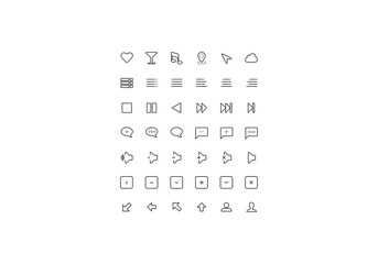collection of png icons design templates logos icons vector illustrations