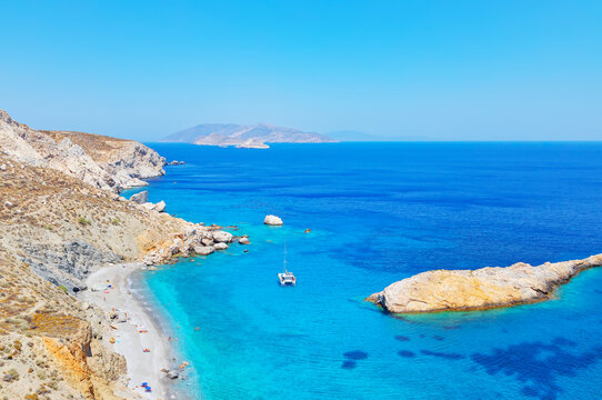 Katergo beach, Folegandros Island, Cyclades Islands, Greek Islands, Greece