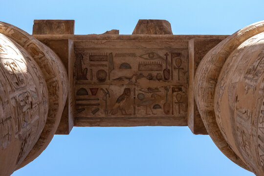 Temple of Amun, Temple complex of Karnak, UNESCO World Heritage Site, Thebes, Egypt, North Africa