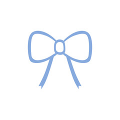 blue ribbon bow