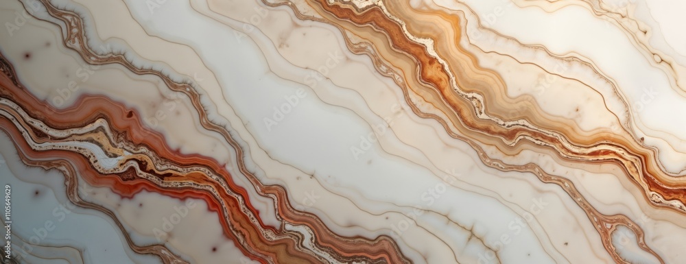 Aufkleber abstract marble texture with light grey, brown colors. natural patterns of flowing lines, swirls cre